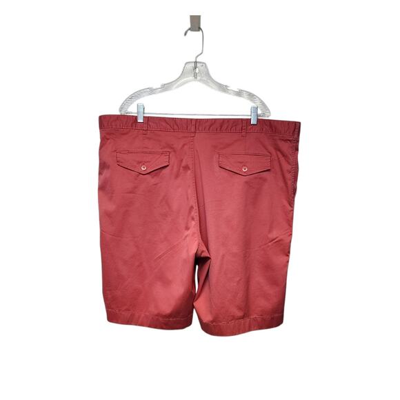 CREMIEUX SOHO Men's Flat Front Cotton Blend Chino Shorts Size 46 Color Pink - Picture 2 of 6